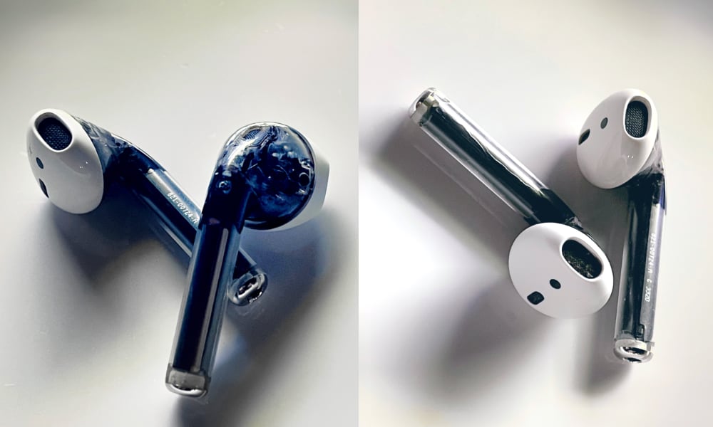 transparent AirPods prototype