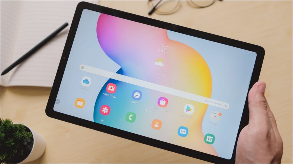 A Samsung Galaxy Tab S6 Lite.