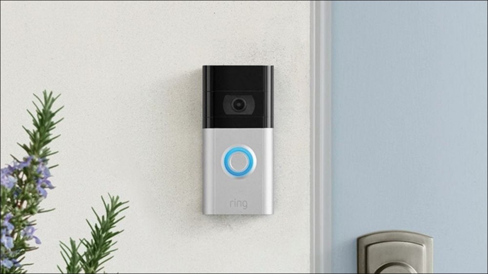 Ring Video Doorbell 3 installed on an exterior wall