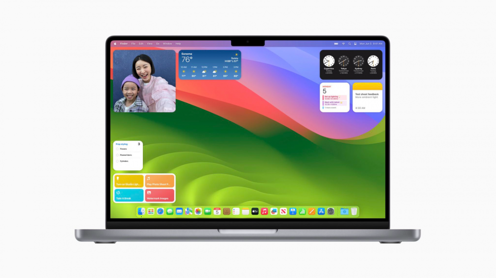 macOS Sonoma widgets