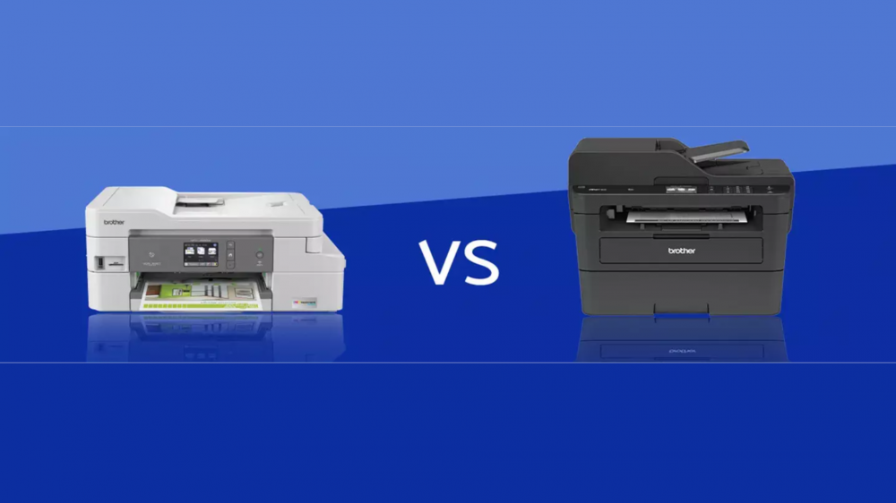 Two Brother printers sit side by side.